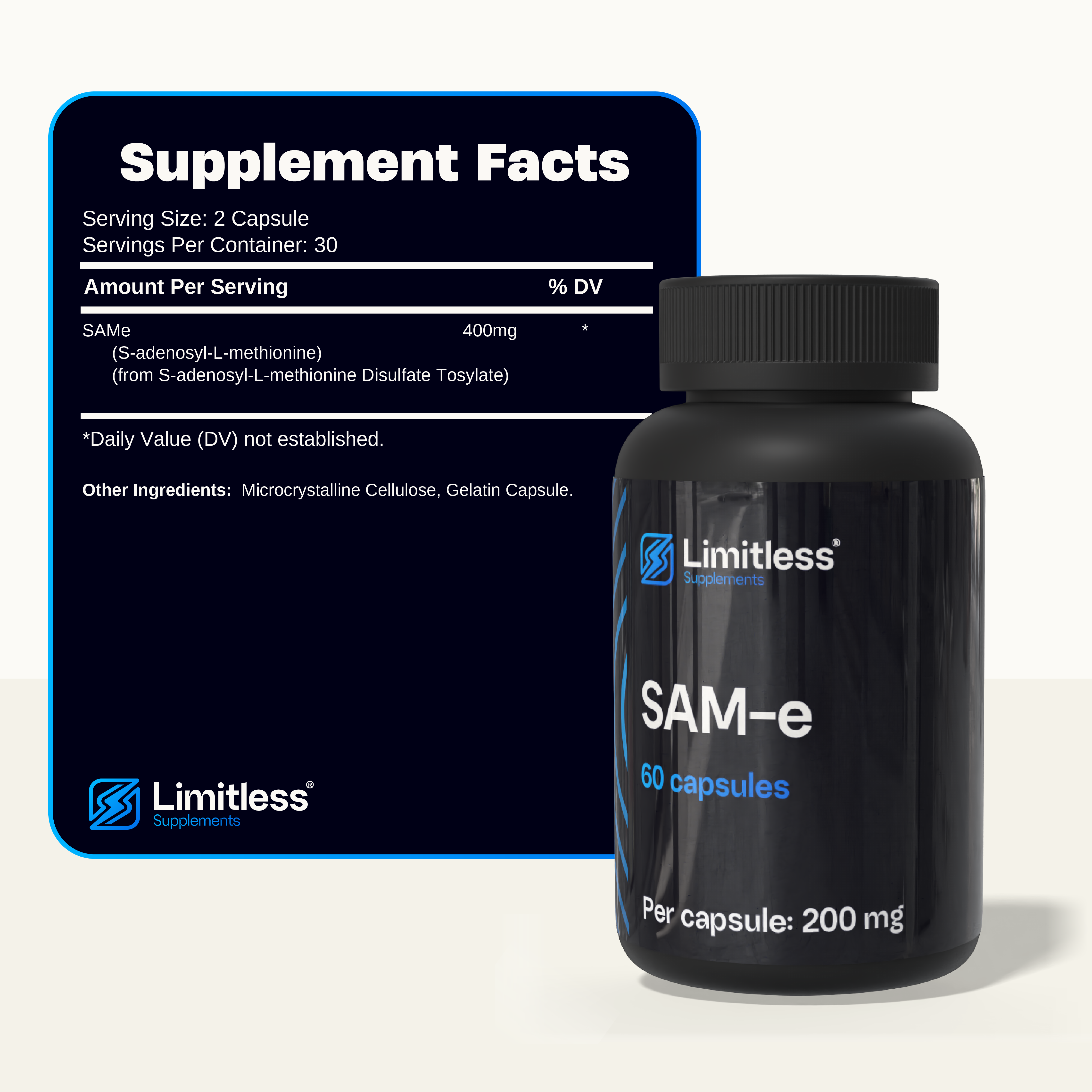 SAM-e 200 mg – 60 Capsules
