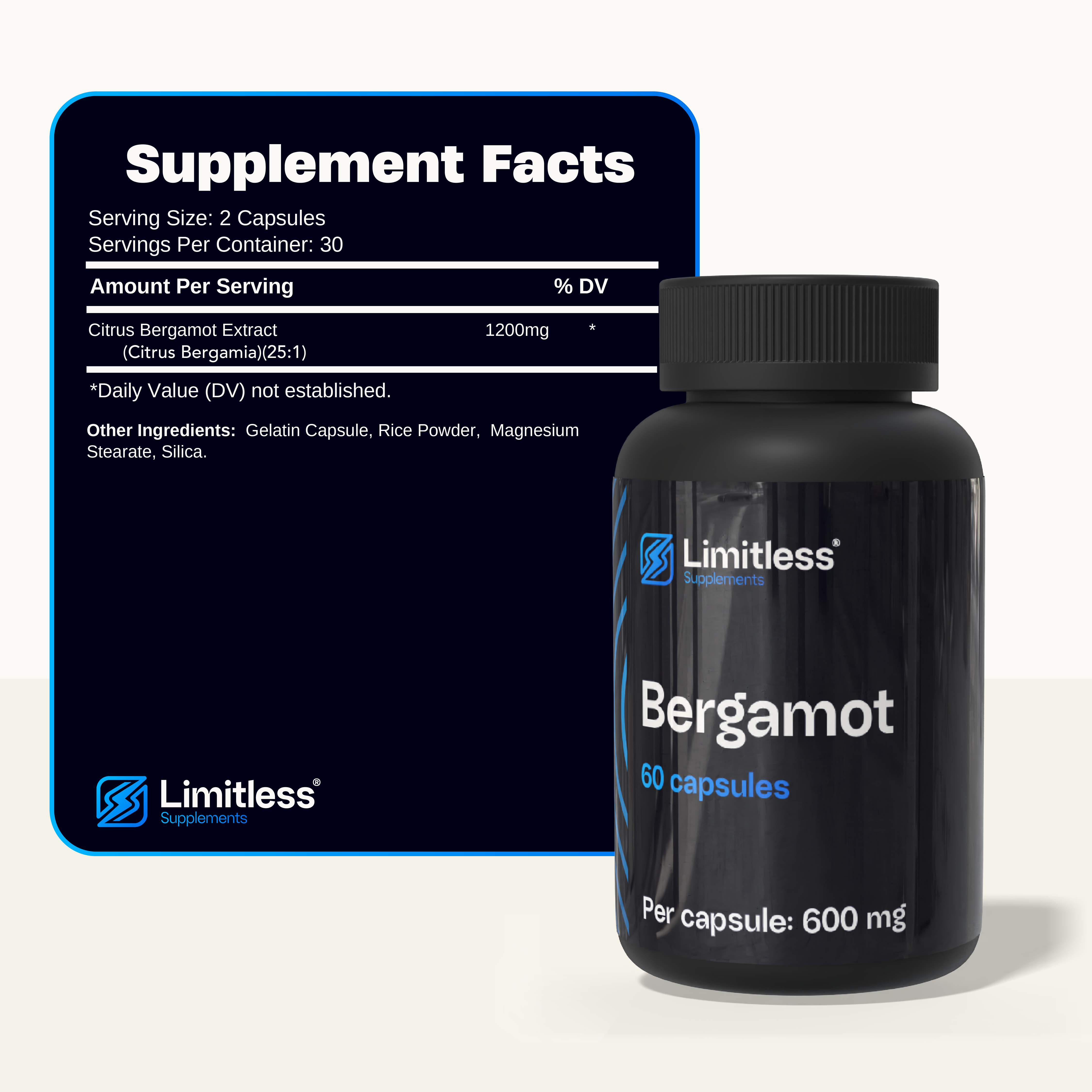 Bergamot 600 mg – 60 Capsules