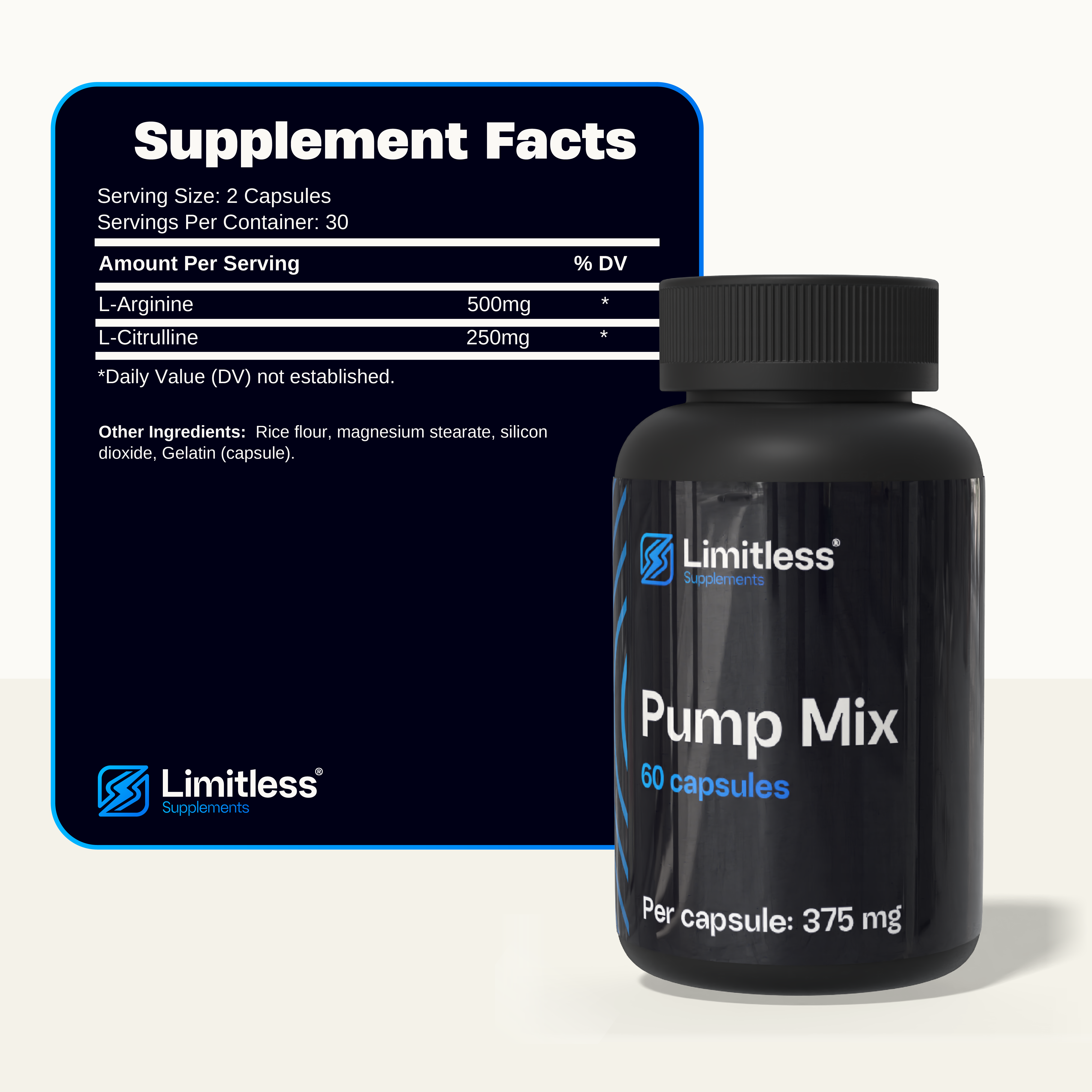Pump Mix 375 mg – 60 Capsules