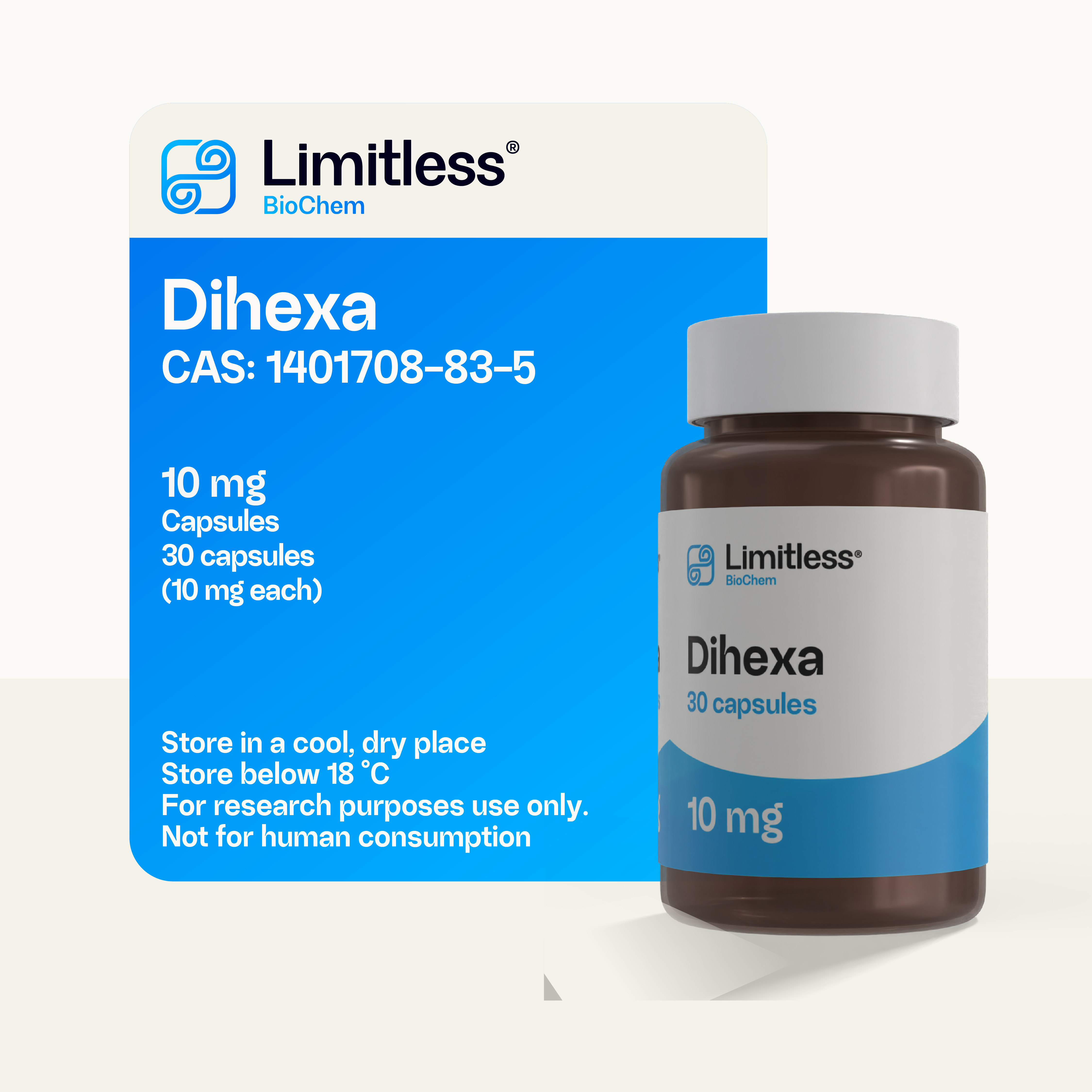 Dihexa 10mg - 30 capsules